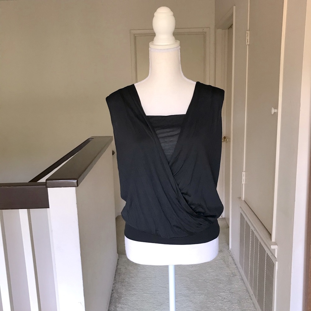 Banana Republic silk drapey top